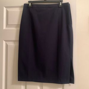 Navy Banana Republic Skirt